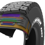 MICHELIN XDR3 tire cut