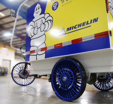 Michelin Debuts an Airless Prototype Tire  for Last-Mile Delivery eCargo Trikes main image